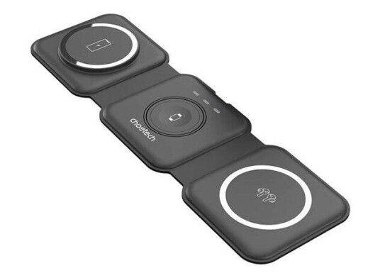 Choetech T588-F 3in1 Magnetic Wireless Charger 15W (black)