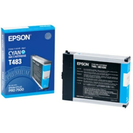Epson T483 Blekkpatron cyan, 110 ml