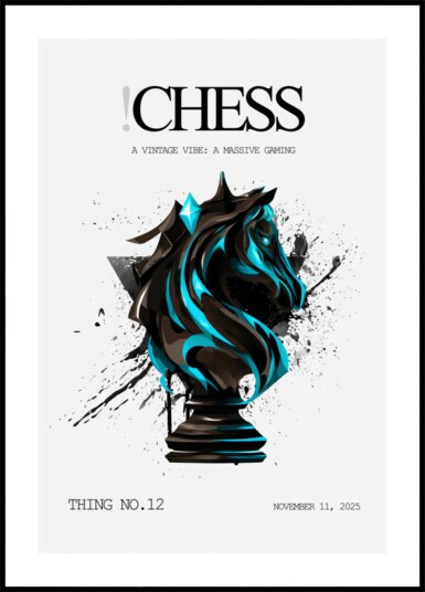 Modern Chess Knight Plakat / 40x50