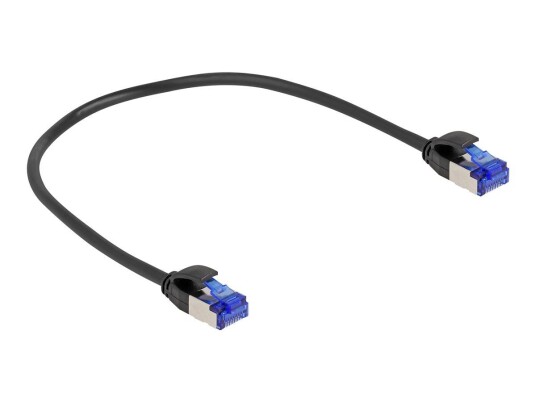 Delock Cat8 Nettverkskabel 25 cm RJ-45 Svart