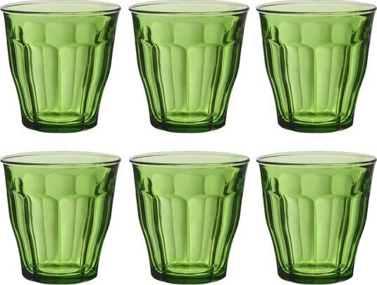 Duralex   Picardie vannglass 25 cl 6 stk grønn