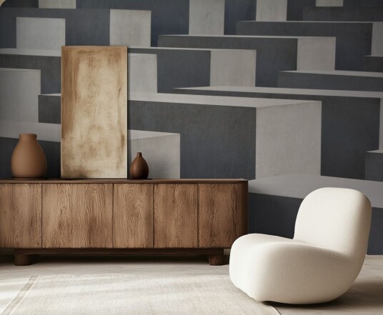 Tapet Urban Geometrisk Design Tapet Urban Geometrisk Design