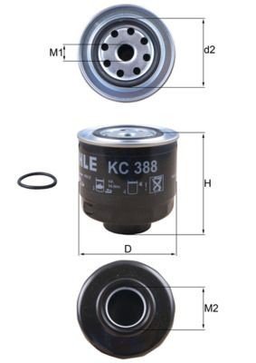 Drivstoffilter KNECHT KC 388D