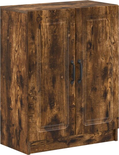 vidaXL Baderom Oppbevaringsskap UTRECHT Røkt Eik 59,5 x 31 x 77 cm