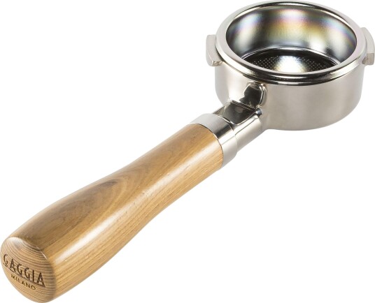 Gaggia Bottomless Portafilter Rustfritt Stål Asketre