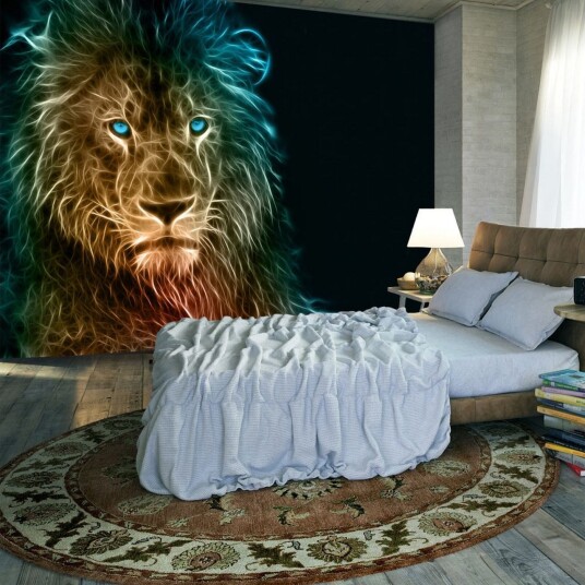 Fototapet Abstract Lion 200x140 - Finnes i flere størrelser