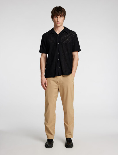 Selected Slhrelaxbane Ss Jersey Shirt - Black - M