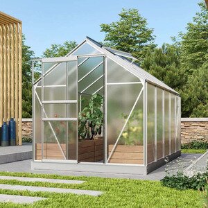 Vitavia Venus drivhus 6,2 m2 polykarbonat eloksert aluminium