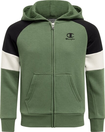 Champion Hooded Full Zip Sweatshirt Green 150 155