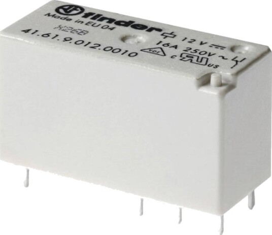 Finder 41.61.9.012.0310 Printrelé 12 V/Dc 16 A 1 Sluttkontakt