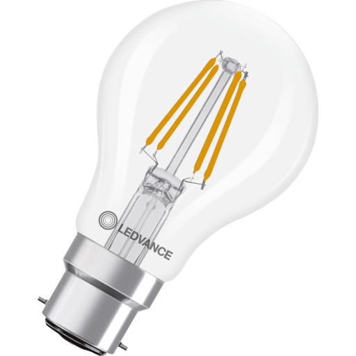 Ledvance B22D standardpære 2700K 2,4W clear