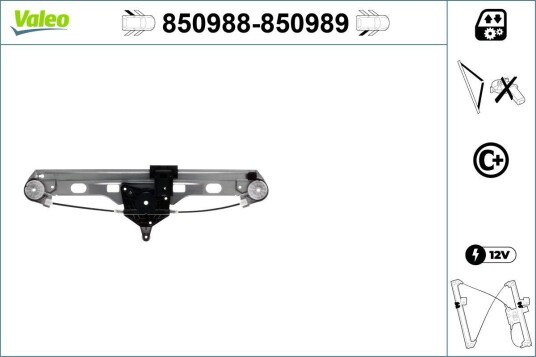 Vindusheis VALEO 850989 Vindusheis VALEO 850989