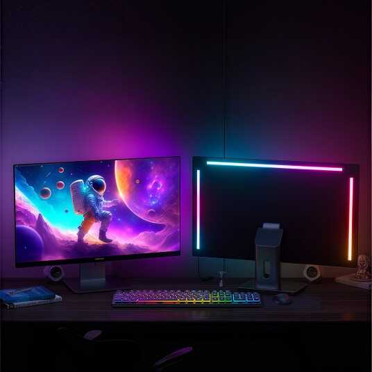 PC Sync LED strip 24' skjerm 3 sider RGBIC USB 60 LED/m