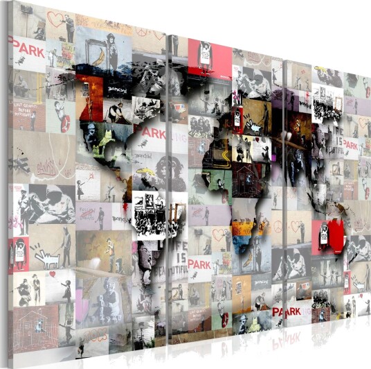 Bilde Modern World's Map 90x60 Artgeist sp. z o. o.