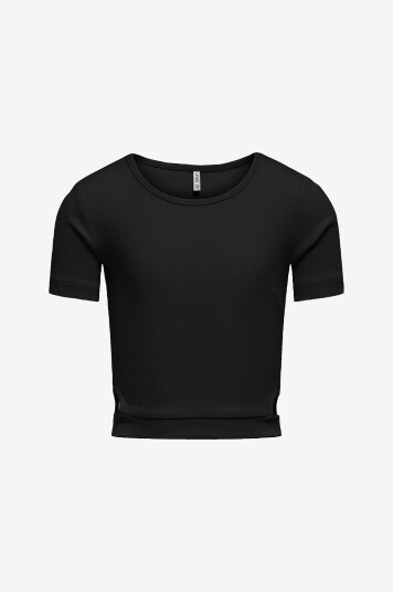Kids Only Topp kogNessa S/S Cut Out Top Svart