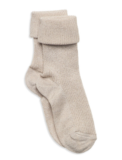 mp Denmark Ida Glitter Socks - Beige - 19/21