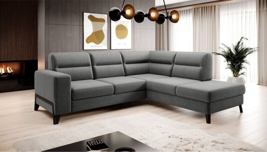 Anglika Sofa m. Sjeselong 4 seters Grå Anglika Sofa m. Sjeselong 4 seters Grå