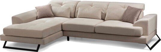 Jaraad Divansofa Høyre Beige/Svart Jaraad Divansofa Høyre Beige/Svart