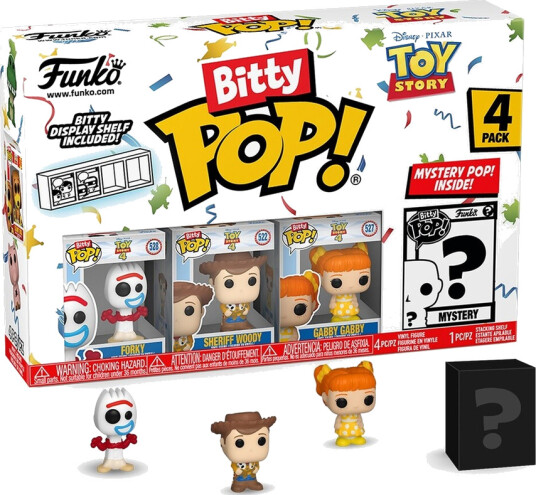 Funko Bitty Pop! Figūrėlių Rinkinys: Toy Story ~3 Cm 4 Vnt. 