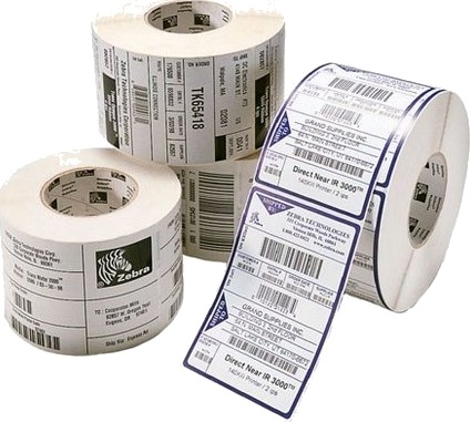 Zebra Z-Ultimate 3000T Hvit - Skinnende - Permanent Akryllisk Klæbemiddel - 20 X 40 Mm (6 Rulle(R) Etiketter