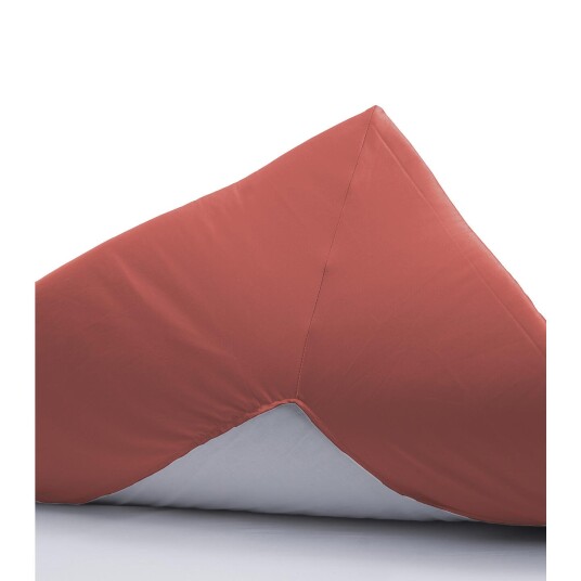 Borås Cotton Cloud konvoluttlaken 120x200 Orange / Langusta