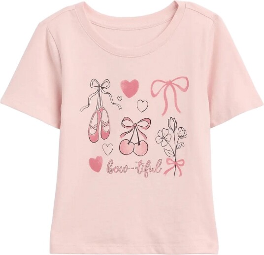 GAP Baby & Toddler Mix & Match Graphic T Shirt MISTY ROSE 110