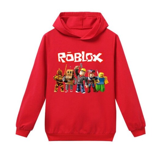 Roblox Hoodie for barn Ytterkläder Pullover Sweatshirt rød 140cm red 140cm
