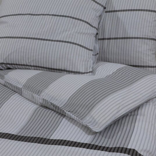  Sengesett grå 260x220 cm bomull 8720845432379