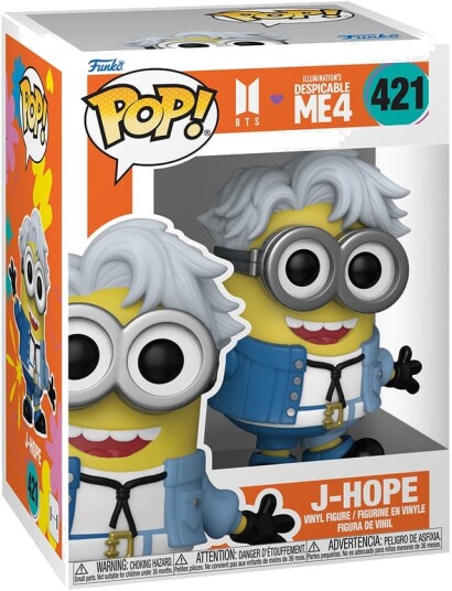 Funko Pop! Viniline-Figur BTS J-Hope fra Grusomme Meg 4