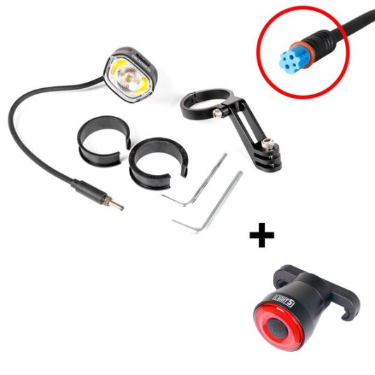 Elsykkellykt Light5 EB1000   1000 lm / Bosch Frontlykt + Light5 Blip baklykt Performance CX Gen 4 Smart System BES3