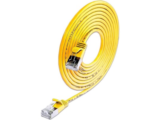 Slim Patchcords Slim Pkw-Light-Stp-K6a 1 M Cat6 U/Ftp Stp Rj-45 Rj-45 Gult Slim Patchcords Slim Pkw-Light-Stp-K6a 1 M Cat6 U/Ftp Stp Rj-45 Rj-45 Gult