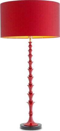 Arabella bordlampe bordeaux red finish