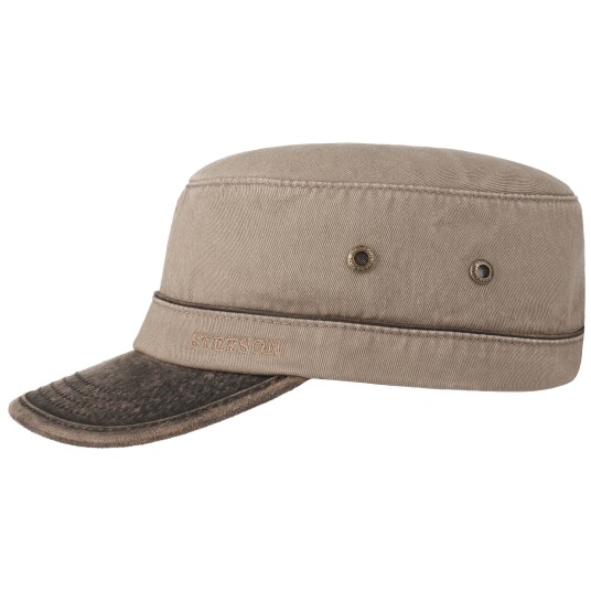 Stetson Army Cap Cotton Brown M, BRUN Stetson Army Cap Cotton Brown M, BRUN