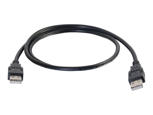 C2G 3.3ft USB Cable - USB A to USB A Cable - USB 2.0 - Black - M/M - USB-kabel - USB til USB - 1 m