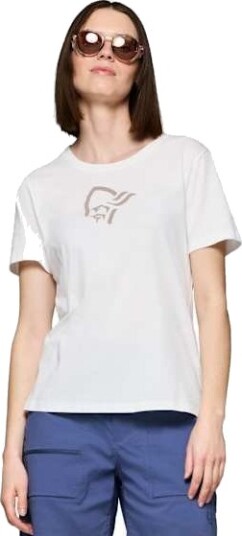 Norrøna Women's /29 Cotton Activity Embroidery T-Shirt Pure White M, Pure White