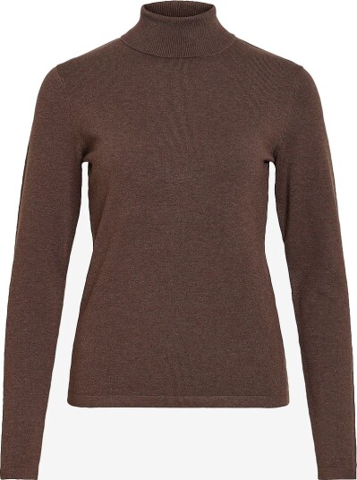 Vila   Genser Vimalu Rollneck L/S Knit Top   Brun