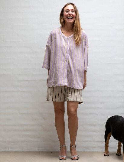 Bongusta Naram Oversized Shirt - Purple - ONE SIZE