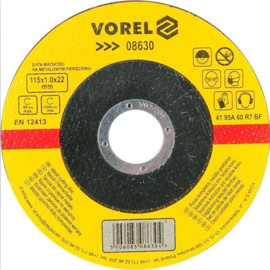 VOREL 08630 Mellomleggsskive vinkelsliper
