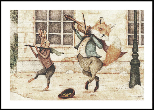 Street Musicians Plakat Plakat / 30x40cm