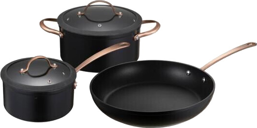 Modern House Black Copper grytesett kfcc g7 3 deler svart/kobber Modern House Black Copper grytesett kfcc g7 3 deler svart/kobber
