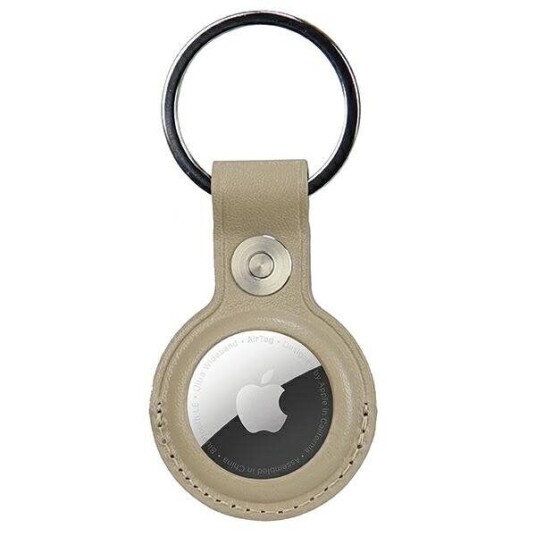 Veske Til Audi Etui Syntetisk Skinn Airtag Beige/Beige Au-Atkr-Q3/D1-Bg