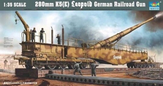 Trumpeter 1/35 280mm K5(E) Leopold German Railway Gun