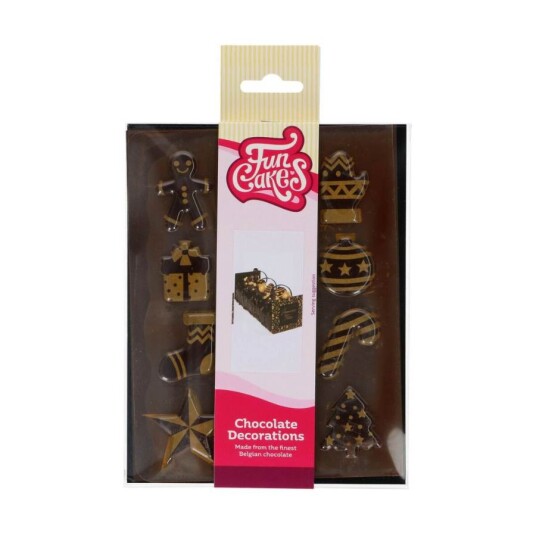 Funcakes Sjokolade Dekorasjoner Jul Pk/12 | Slikkepott.No
