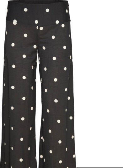 Gina Tricot Wide Leg Trousers   Black   M