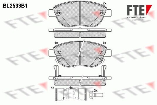 Bremseklosser FTE 9010786 Bremseklosser FTE 9010786