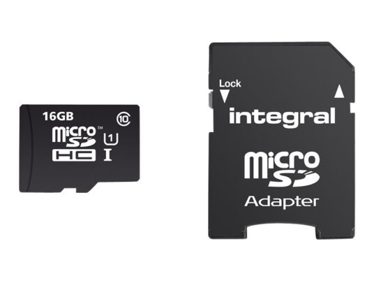 Integral Ultimapro - Flashminnekort (Microsdhc Til Sd-Adapter Inkludert) - 16 Gb - Uhs Class 1 / Class10 - Microsdhc Uhs-I Integral Ultimapro - Flashminnekort (Microsdhc Til Sd-Adapter Inkludert) - 16 Gb - Uhs Class 1 / Class10 - Microsdhc Uhs-I