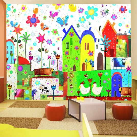 Fototapet Happy Farm 100x70 - Artgeist sp. z o. o.