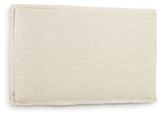 Kave Home Tanit Sengegavl, 180x100, Hvit lin Unoliving