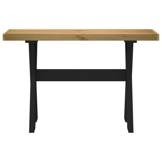 Konsollbord NOAIN X-formede ben 120x30x75 cm heltre furu 8721158503190