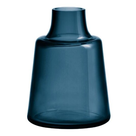 Holmegaard Flora vase kort 24 cm mørkeblå Holmegaard Flora vase kort 24 cm mørkeblå